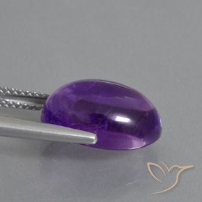 Ametista Violeta médio Natural 6.80ct, oval, Transparente