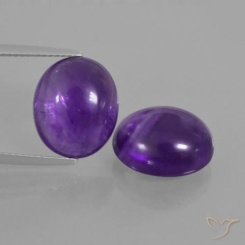 Ametista Cabochão Oval 14,53 ct, 14 x 11,8 mm Do Brasil, Photo A