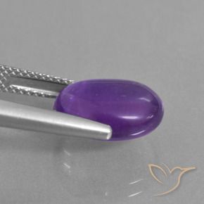 Ametista Violeta Médio-claro Natural 5.18ct, oval, Transparente