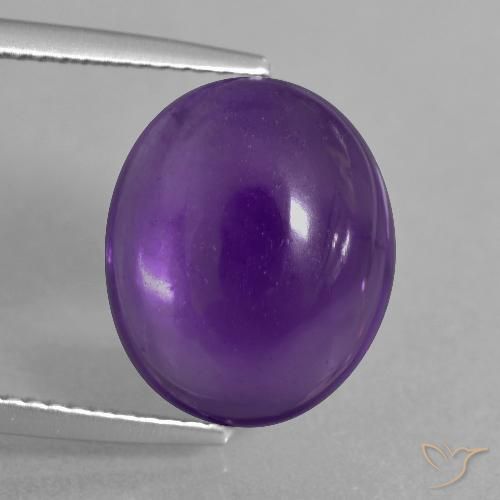 7.35ct Natural Violeta médio Ametista, oval, Transparente