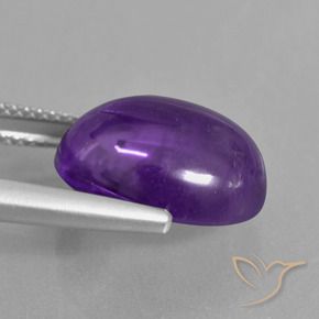 Ametista Violeta médio Natural 7.35ct, oval, Transparente