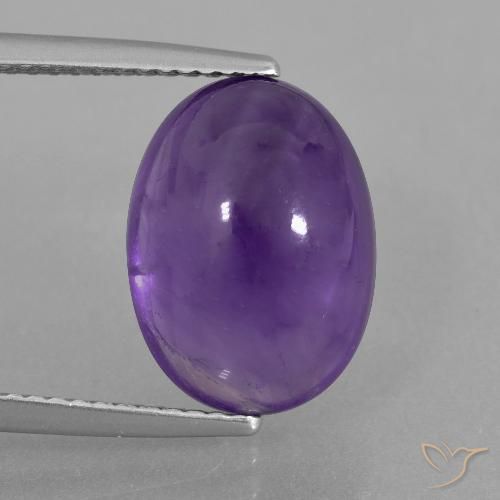 6.73ct Natural Violeta médio Ametista, oval, Transparente