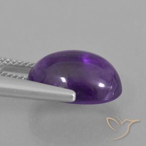 Ametista Violeta médio Natural 6.73ct, oval, Transparente
