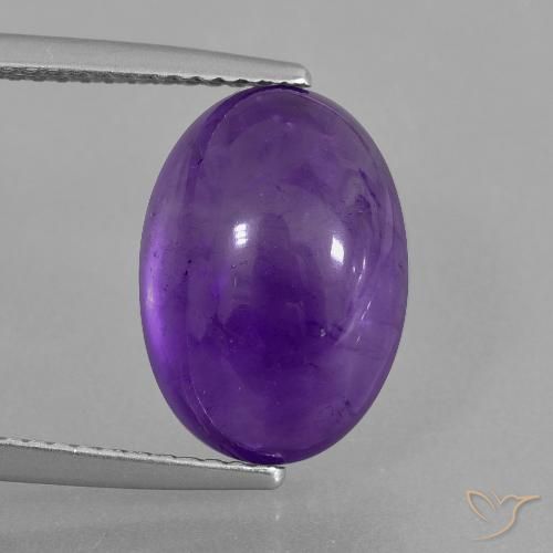 7.13ct Natural Violeta médio Ametista, oval, Transparente
