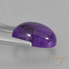 Ametista Violeta médio Natural 6.14ct, oval, Transparente