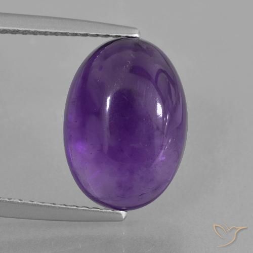 6.30ct Natural Violeta Médio-claro Ametista, oval, Transparente, Photo A