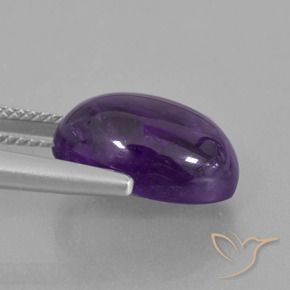 Ametista Violeta Médio-claro Natural 6.30ct, oval, Transparente