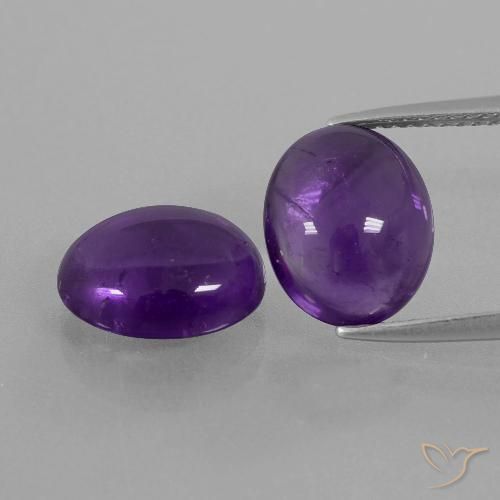 6.62ctw Natural Violeta médio Ametista, oval, Transparente