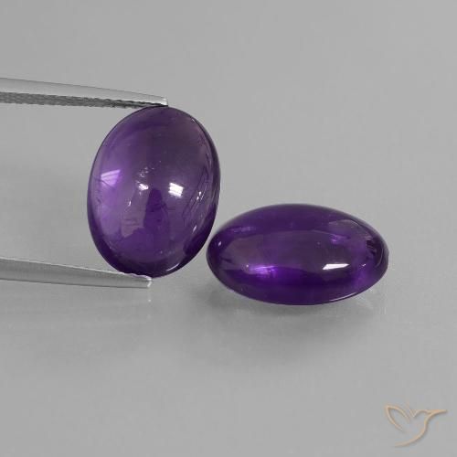 10.19ctw Natural Violeta médio Ametista, oval, Transparente