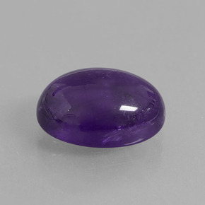 Ametista Violeta Profundo Natural 7,06ct, Corte Oval, Transparente