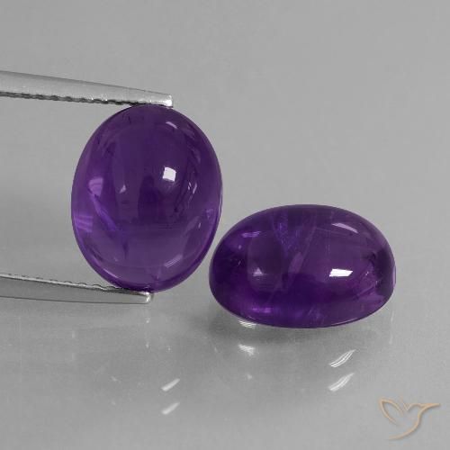 8.83ctw Natural Violeta Profundo Ametista, oval, Transparente