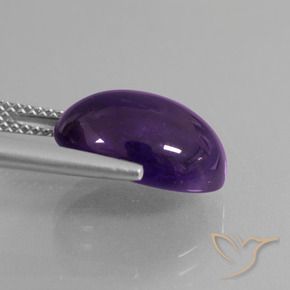 Ametista Violeta Profundo Natural 6.32ct, oval, Transparente