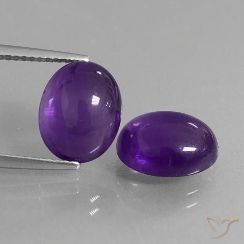 7.48ctw Natural Violeta médio Ametista, oval, Transparente