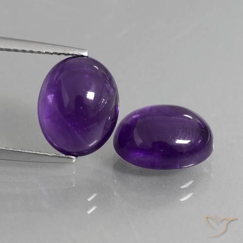 7.63ctw Natural Violeta Profundo Ametista, oval, Transparente