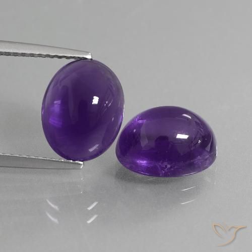 7.33ctw Natural Violeta Profundo Ametista, oval, Transparente