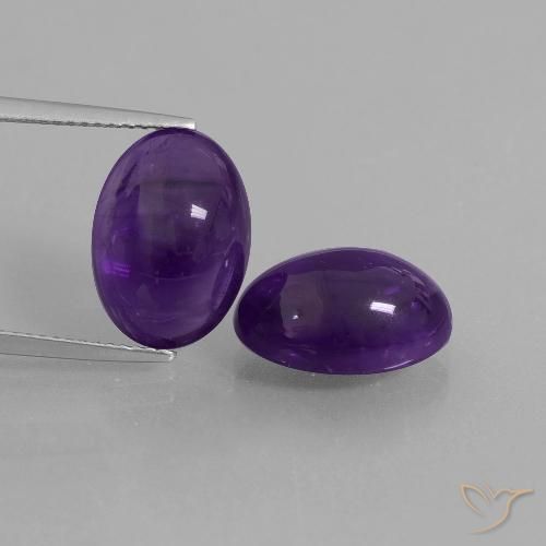 12.30ctw Natural Violeta Profundo Ametista, oval, Transparente