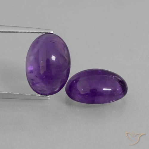 10.95ctw Natural Violeta médio Ametista, oval, Transparente