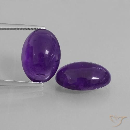 10.63ctw Natural Violeta médio Ametista, oval, Transparente