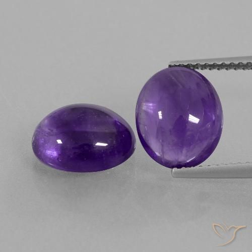 6.42ctw Natural Violeta médio Ametista, oval, Transparente