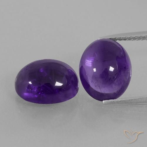 8.45ctw Natural Violeta médio Ametista, oval, Transparente