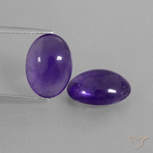 10.31ctw Natural Violeta Profundo Ametista, oval, Transparente