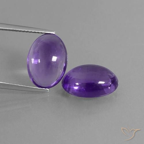 10.67ctw Natural Violeta médio Ametista, oval, Transparente