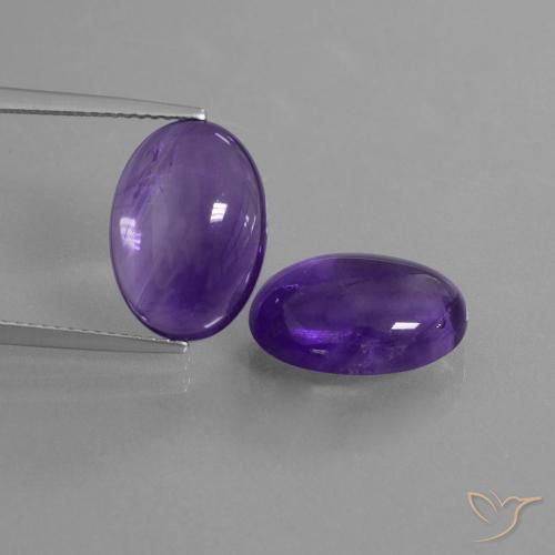 10.26ctw Natural Violeta médio Ametista, oval, Transparente