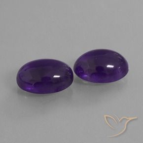 Pedras preciosas de Ametista Violeta Profundo natural de 13.54 ct, oval, Transparente
