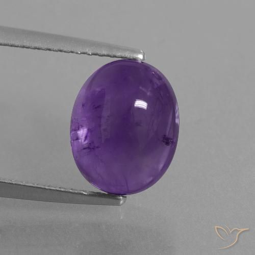 3.62ct Natural Violeta médio Ametista, oval, Transparente