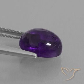 Ametista Violeta médio Natural 3.29ct, oval, Transparente