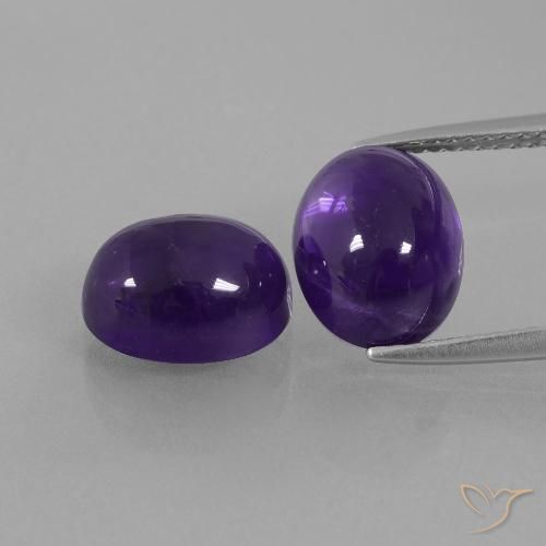 6.65ctw Natural Violeta Profundo Ametista, oval, Transparente