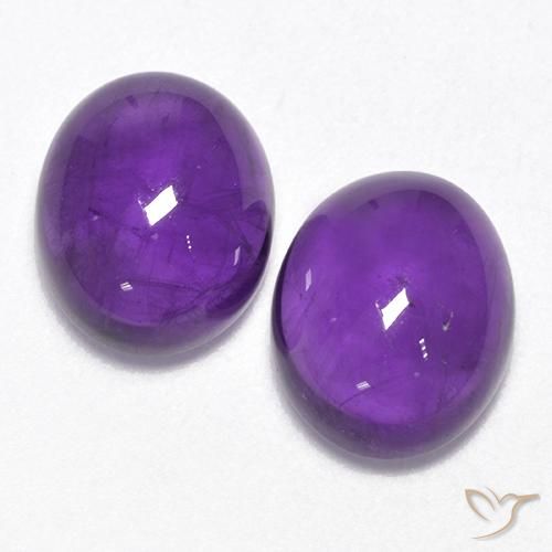 5.63ctw Natural Violeta Médio-claro Ametista, oval, Transparente