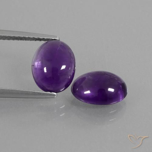 4.29ctw Natural Violeta médio Ametista, oval, Transparente