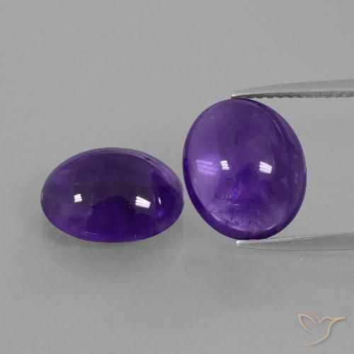 8.46ctw Natural Violeta médio Ametista, oval, Transparente