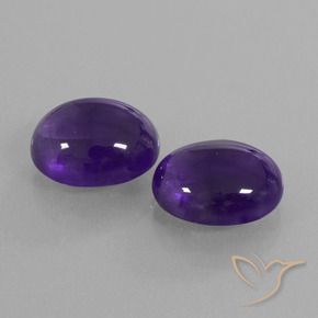 Pedras preciosas de ametista violeta natural de 9,73 ct, corte oval, transparente