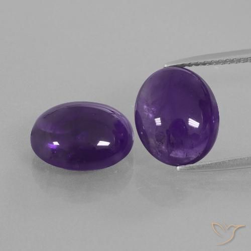 8.87ctw Natural Violeta Profundo Ametista, oval, Transparente
