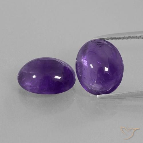 8.64ctw Natural Violeta Profundo Ametista, oval, Transparente