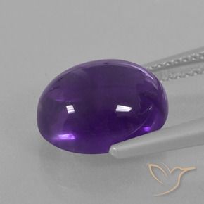 Ametista Violeta médio Natural 5.53ct, oval, Transparente