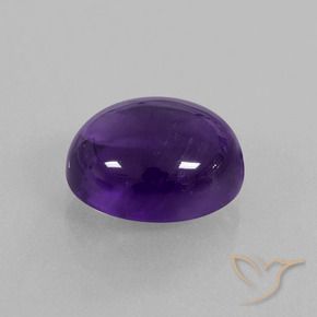 Ametista Violeta médio Natural 5.68ct, Corte Oval, Transparente
