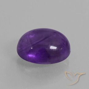 Ametista Violeta médio Natural 5.19ct, oval, Transparente