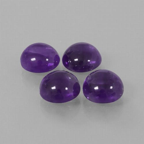 Pedras preciosas de Ametista Violeta médio natural de 10.71 ct, Corte Redondo, Transparente