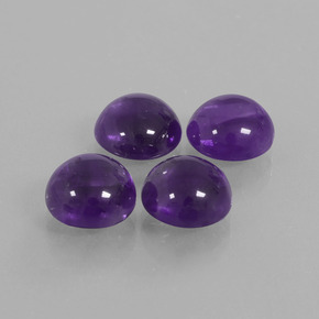 Pedras preciosas de Ametista Violeta médio natural de 10.71 ct, Corte Redondo, Transparente