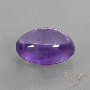 Ametista Violeta médio Natural 6.05ct, oval, Transparente