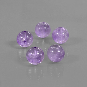 Pedras preciosas de ametista profundo iris violeta natural de 34,90 ct, esfera / bola, transparente