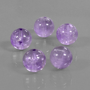 Pedras preciosas de ametista profundo iris violeta natural de 34,90 ct, esfera / bola, transparente