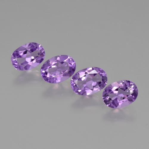 Pedras preciosas de Ametista Violeta Intenso natural de 2.75 ct, Corte Oval, VS