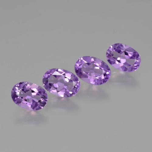 Pedras preciosas de Ametista Violeta Intenso natural de 2.75 ct, Corte Oval, VS