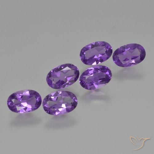2.43ctw Natural Violeta Intenso Ametista, oval, VVS-VS