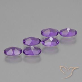 Pedras preciosas de Ametista Violeta Intenso natural de 2.43 ct, oval, VVS-VS