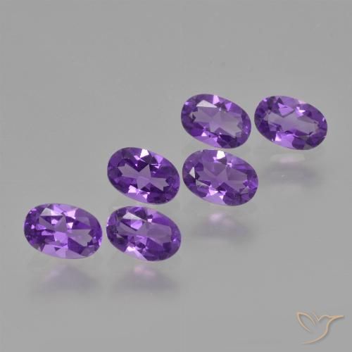 2.43ctw Natural Violeta médio Ametista, oval, VVS-VS